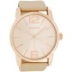 OOZOO Timepieces 48mm Rosegold Sand Leather Strap C7410